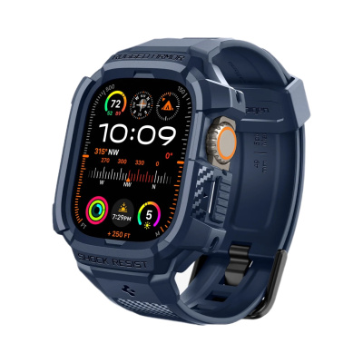 Ремешок с чехлом Spigen Rugged Armor Pro для Apple Watch Ultra 49mm Navy Blue