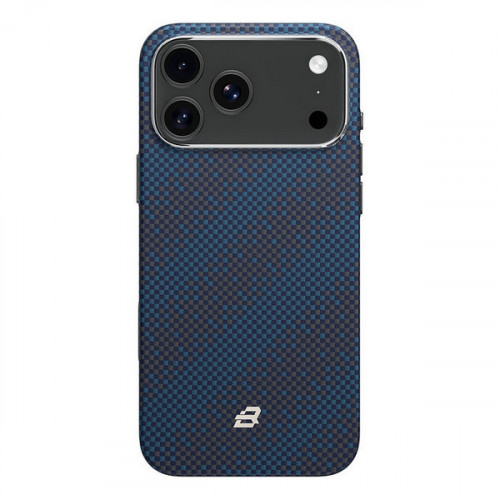 Защитный чехол Blueo Tactile Woven Air Aramid Fiber (MagSafe) для iPhone 17 Pro Max Galaxy Blue