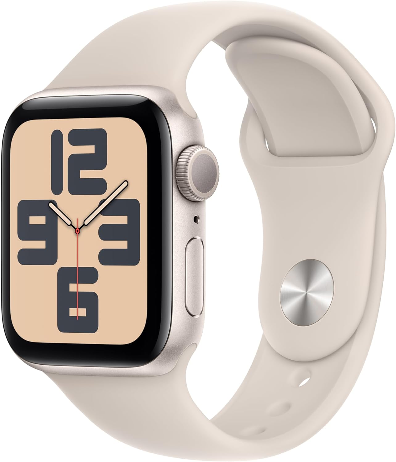 Часы Apple Watch SE (2023) 40mm Starlight Aluminum Case with Starlight Sport Band (GPS) (размер M/L)