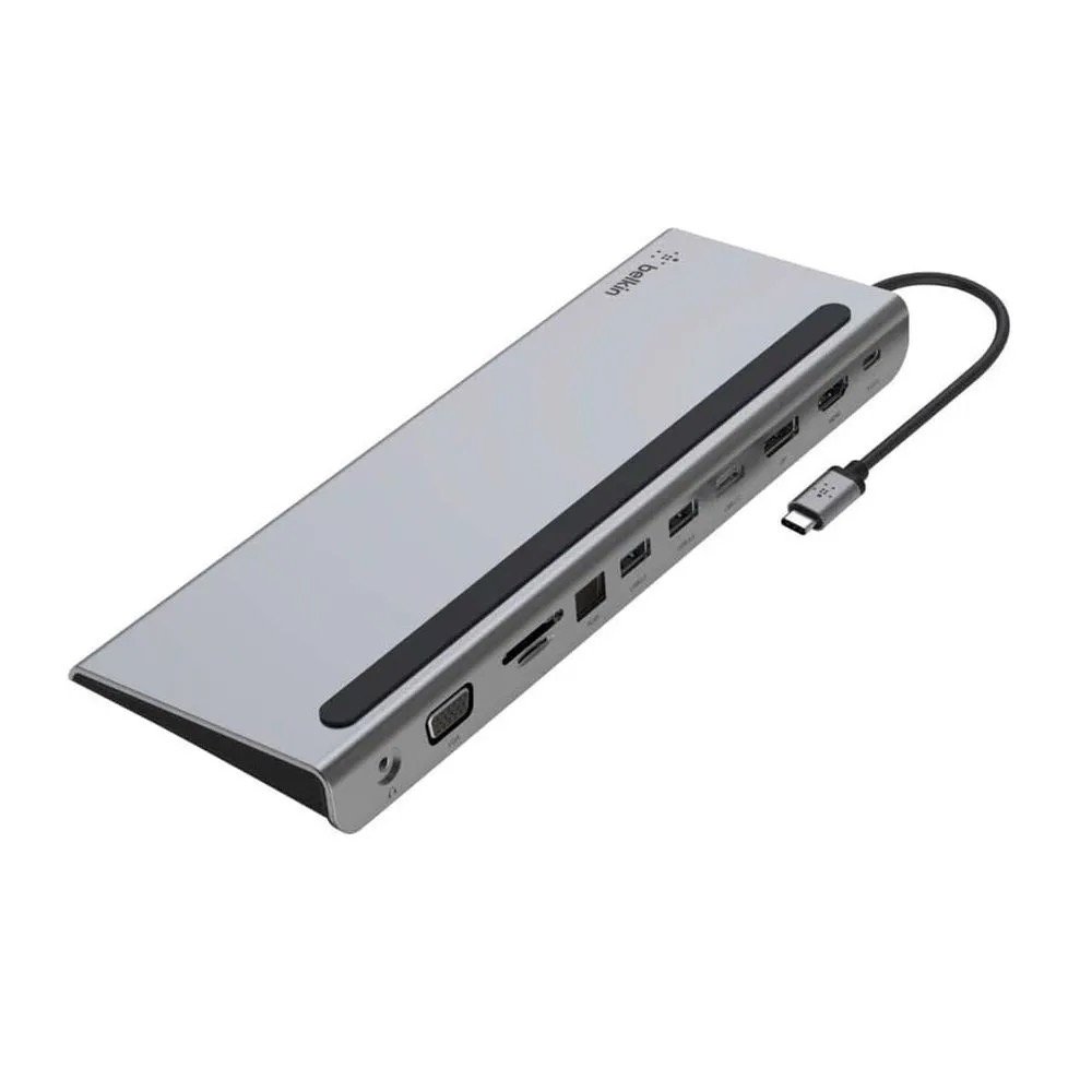 USB-хаб Belkin Connect USB-C 11-in-1 Multiport Dock Серый