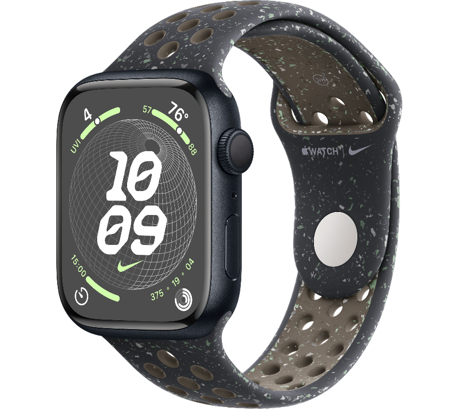Часы Apple Watch Series 9 45mm Midnight Aluminum Case with Midnight Sky Nike Sport Band (размер M/L)