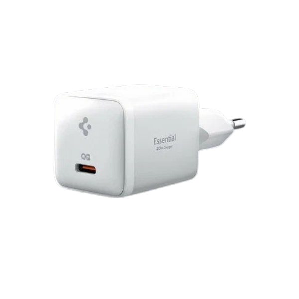 Cетевое зарядное устройство Spigen Arcstation Essential Charger 30W White