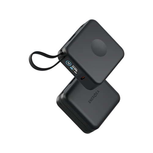 Внешний аккумулятор Energea Magpac Mini Plus Wireless Power Bank 10000mAh With Build in USB-C Cable & Display Black