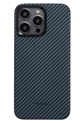 Защитный чехол Pitaka MagEZ Case 4 для iPhone 15 Pro Twill Black / Blue