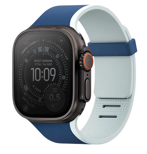 Ремешок Uniq для Apple Watch 44/45/46/49mm Revix IV Reversible Magnetic Marine Blue / Pale Aqua