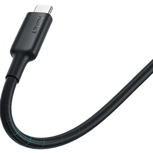 Кабель AUKEY CB-CD23 USB-C to USB-C 5A 100W 1m Black