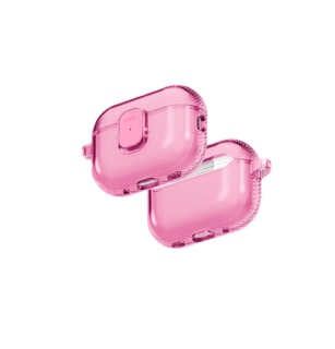 Чехол Uniq для Airpods Pro 3 Glase PRO TPU Lock case Candy Pink