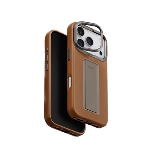 Чехол Uniq для iPhone 17 Pro Heldro PRO Leatherette + FlexGrip & Camera stand Caramel (MagSafe)