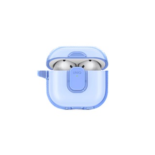 Чехол Uniq для Airpods 4 Glase PRO TPU Lock case Cloudy Blue