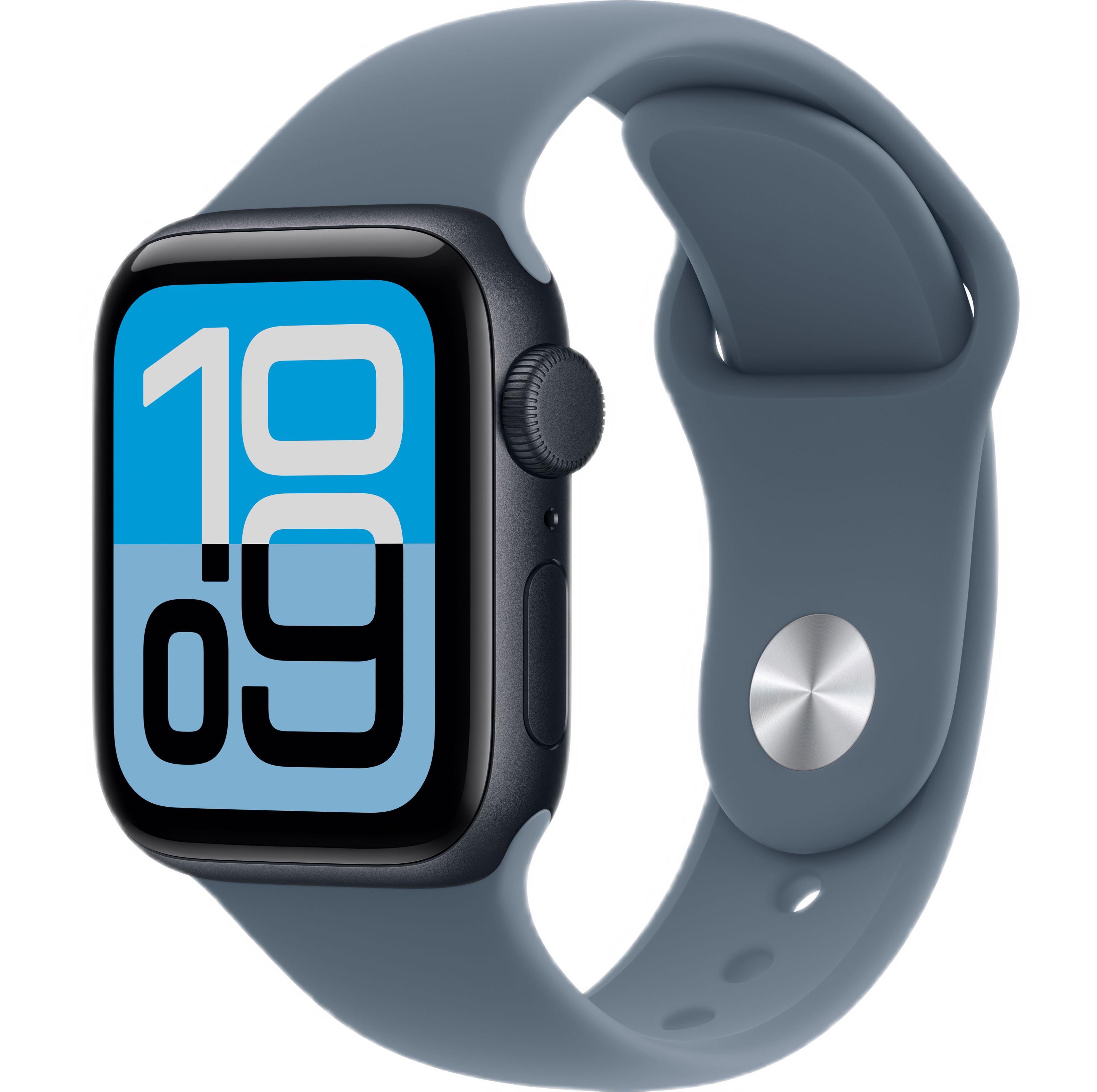 Часы Apple Watch SE 3 (2025) 44mm Midnight Aluminum Case with Anchor Blue Sport Band (GPS) (размер S/M)