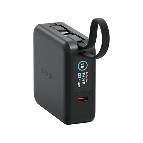 Внешний аккумулятор Energea Magpac Mini Plus Wireless Power Bank 10000mAh With Build in USB-C Cable & Display Black