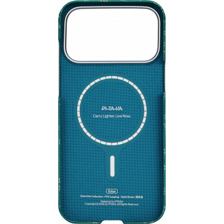Pitaka Monogram Ultra Slim Case for iPhone 17 Pro Gold/Green