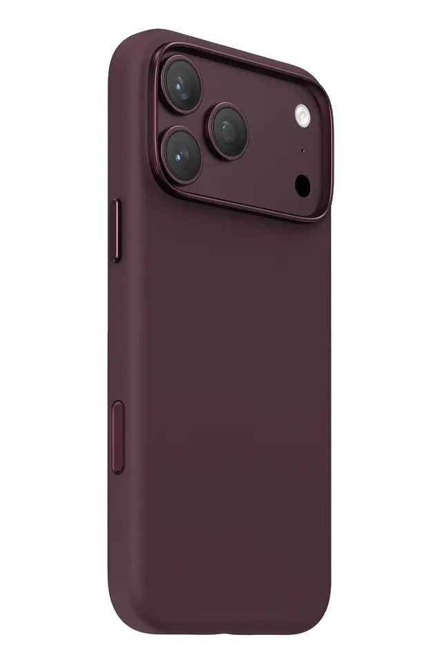 Защитный чехол Keephone Rosana Silicone case (Magsafe) для iPhone 18 Pro/17 Pro Burgundy