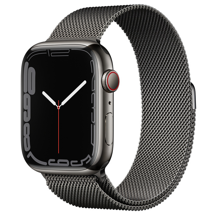 Apple Watch Series 7 Stainless Steel Case Milanese Loop