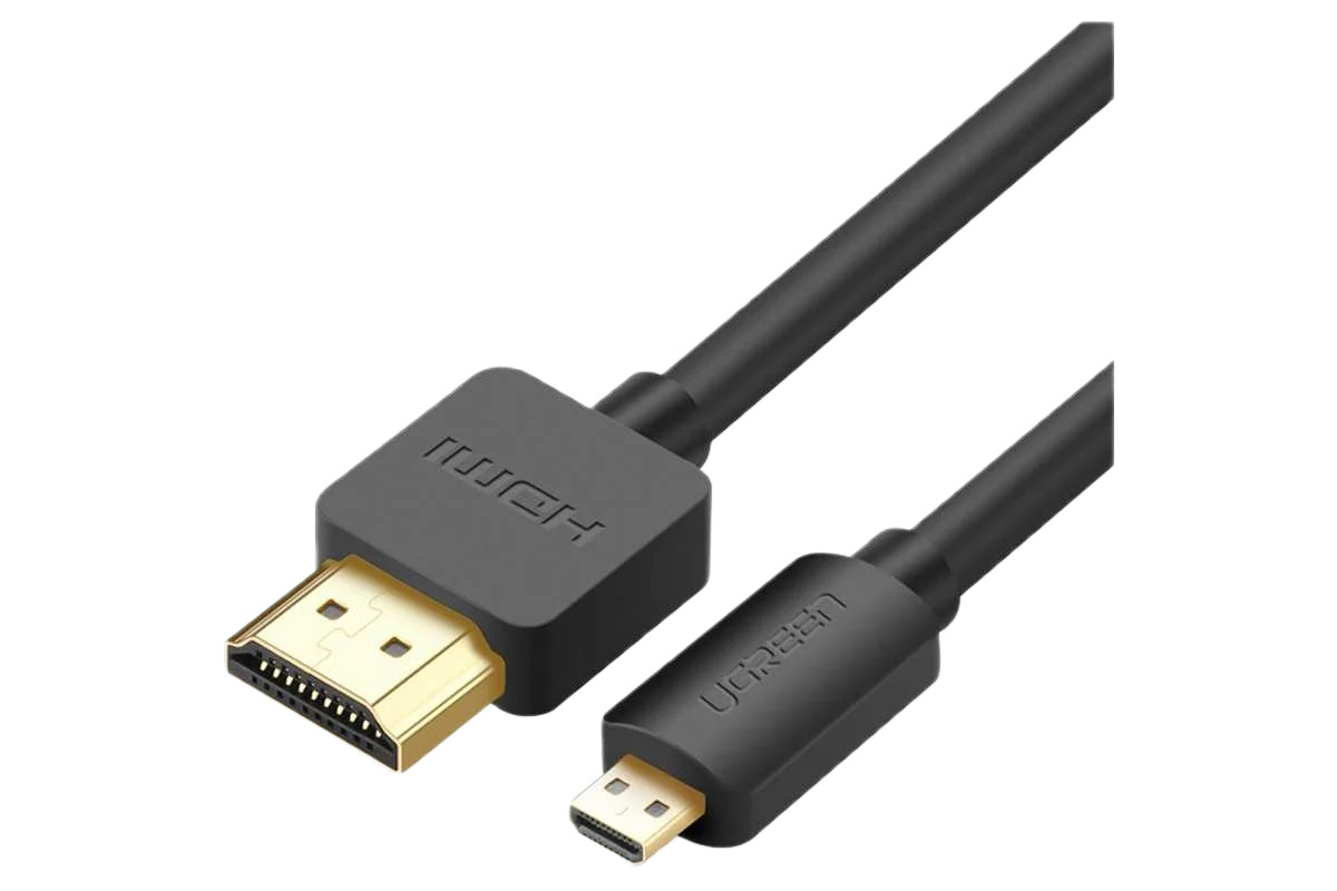 Кабель UGREEN HD127 (30104) Micro HDMI to HDMI Cable 3m Черный