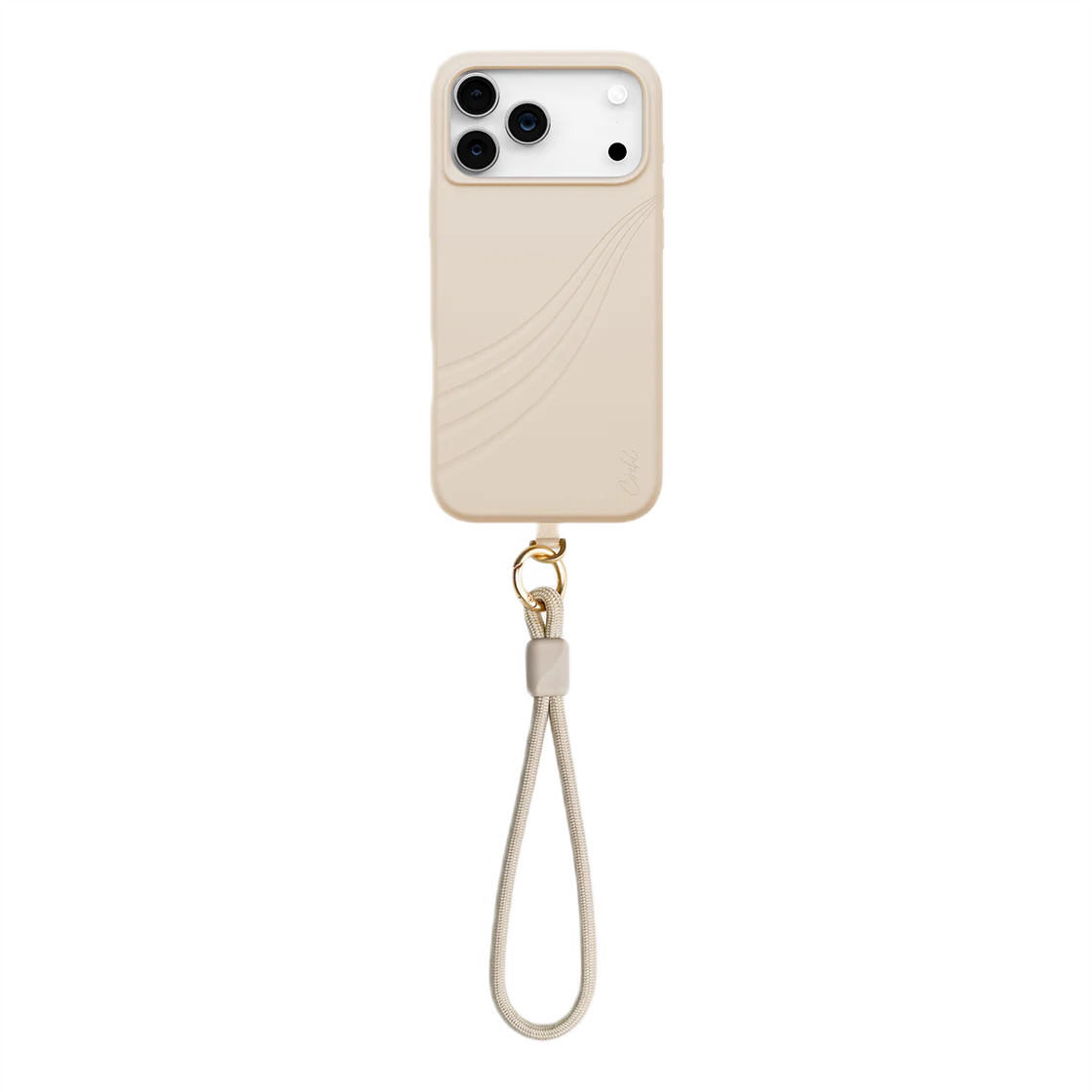Защитный чехол UNIQ COEHL SERINA Strap (MagSafe) для iPhone 17 Pro Max Milk Sand
