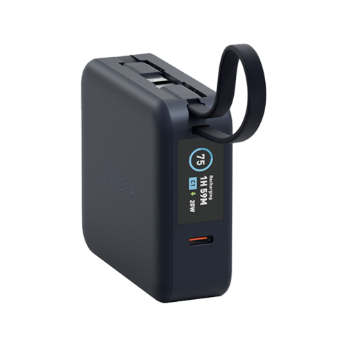 Внешний аккумулятор Energea Magpac Mini Plus Wireless Power Bank 10000mAh With Build in USB-C Cable & Display Blue