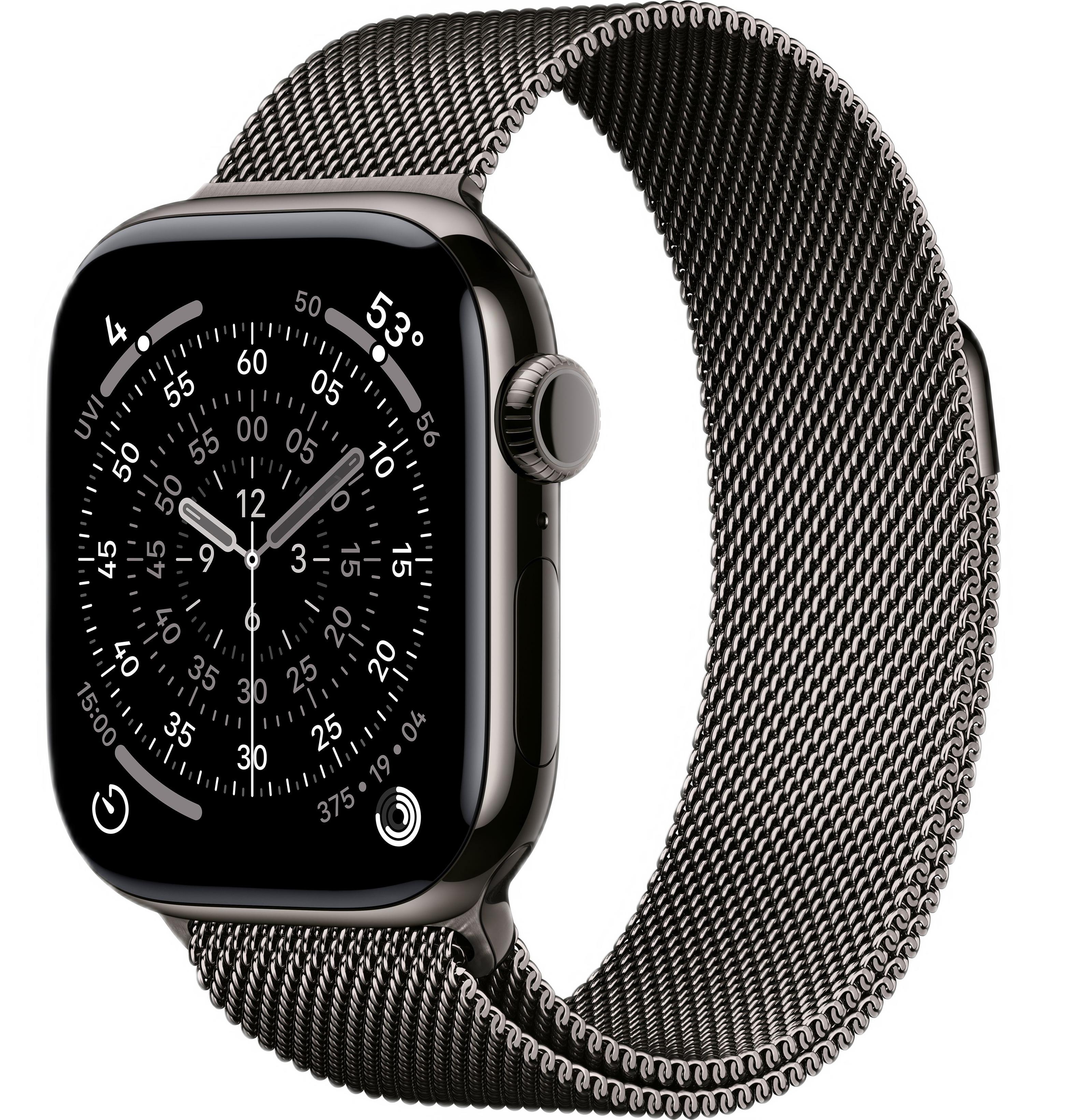 Часы Apple Watch Series 11 46mm Slate Titanium Case with Slate Milanese Loop (GPS + LTE)