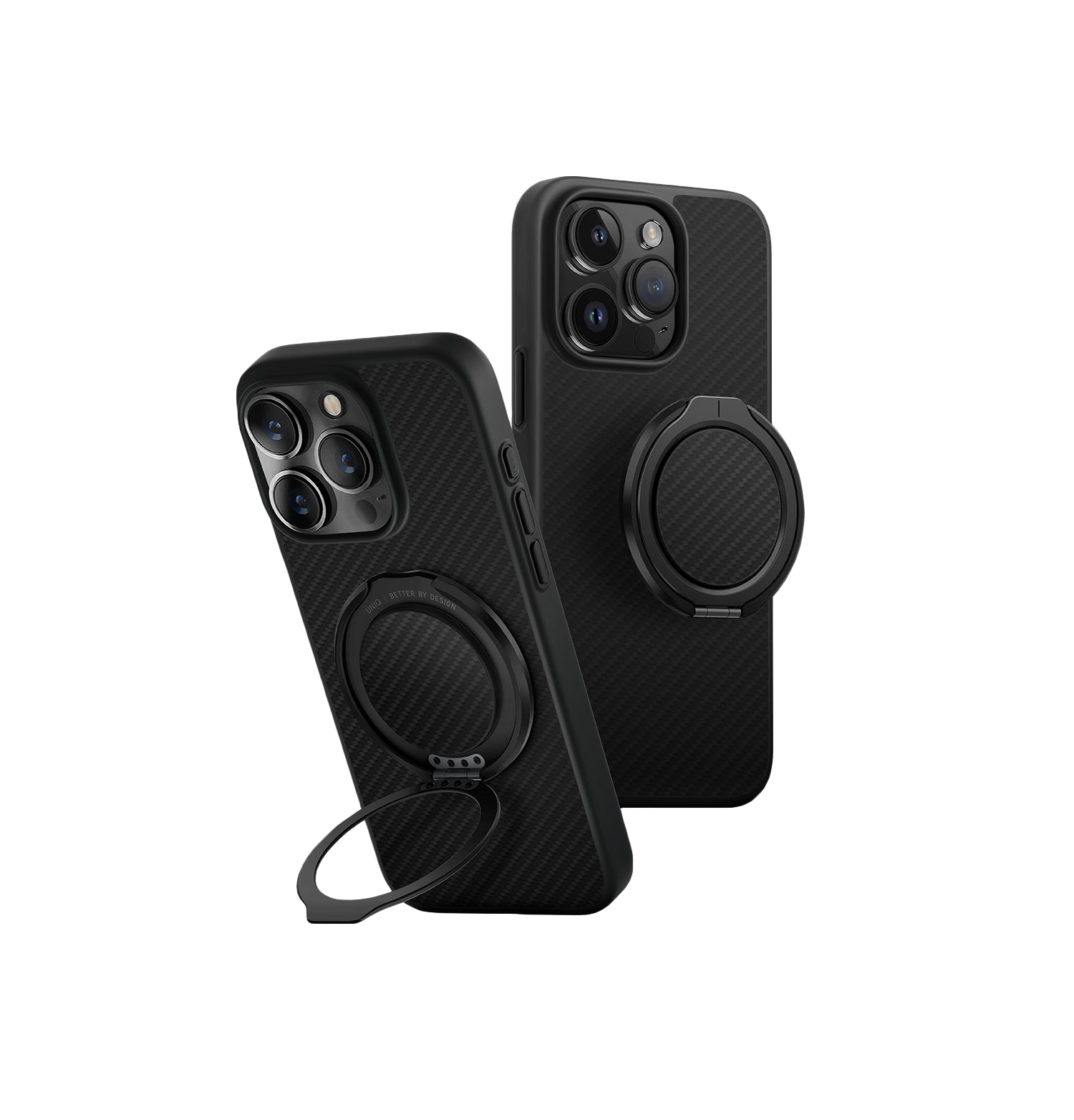 Защитный чехол Uniq для iPhone 16 Pro Max KEVA AIR Kevlar + GripFit Premium Mount MagSafe