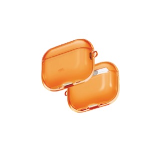 Чехол Uniq Glase TPU case with carabin для AirPods Pro 3 Golden Citrus