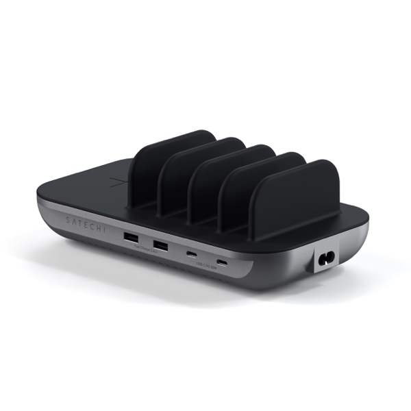 Зарядная станция Satechi Dock5 Multi-Device Charging Station with Wireless Charging Space Gray