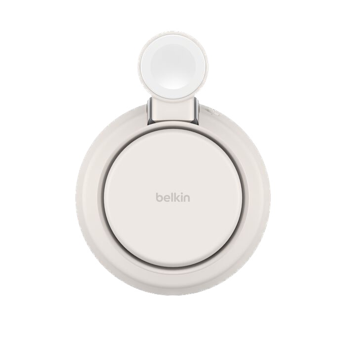 Беспроводное зарядное устройство Belkin Ultracharge Pro Qi2 25W 3-in-1 Magnetic Charging Stand Бежевый