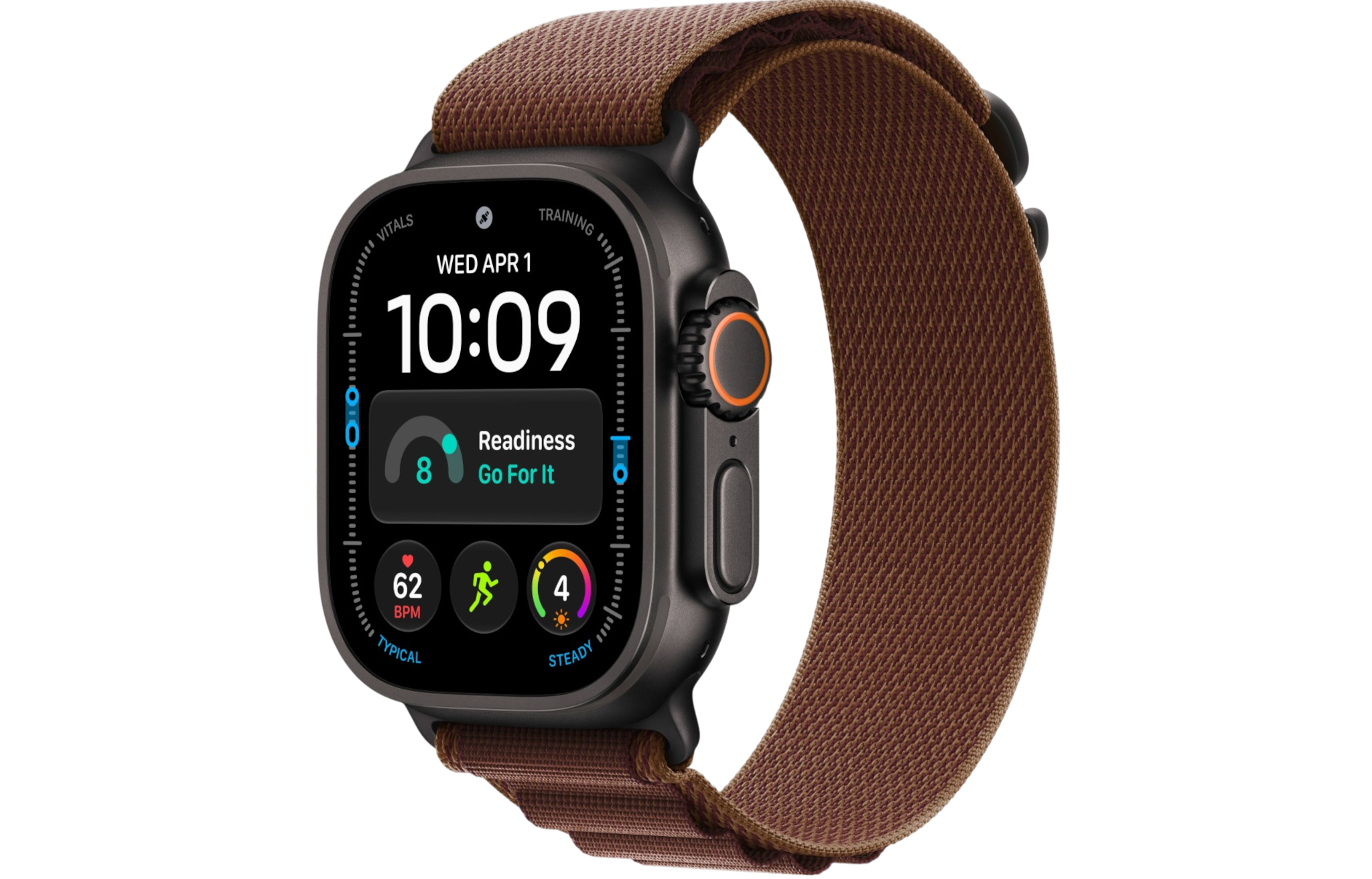 Часы Apple Watch Ultra 4 (2026) 49mm Black Titanium Case with Burgundy Alpine Loop - Small (GPS + Cellular)
