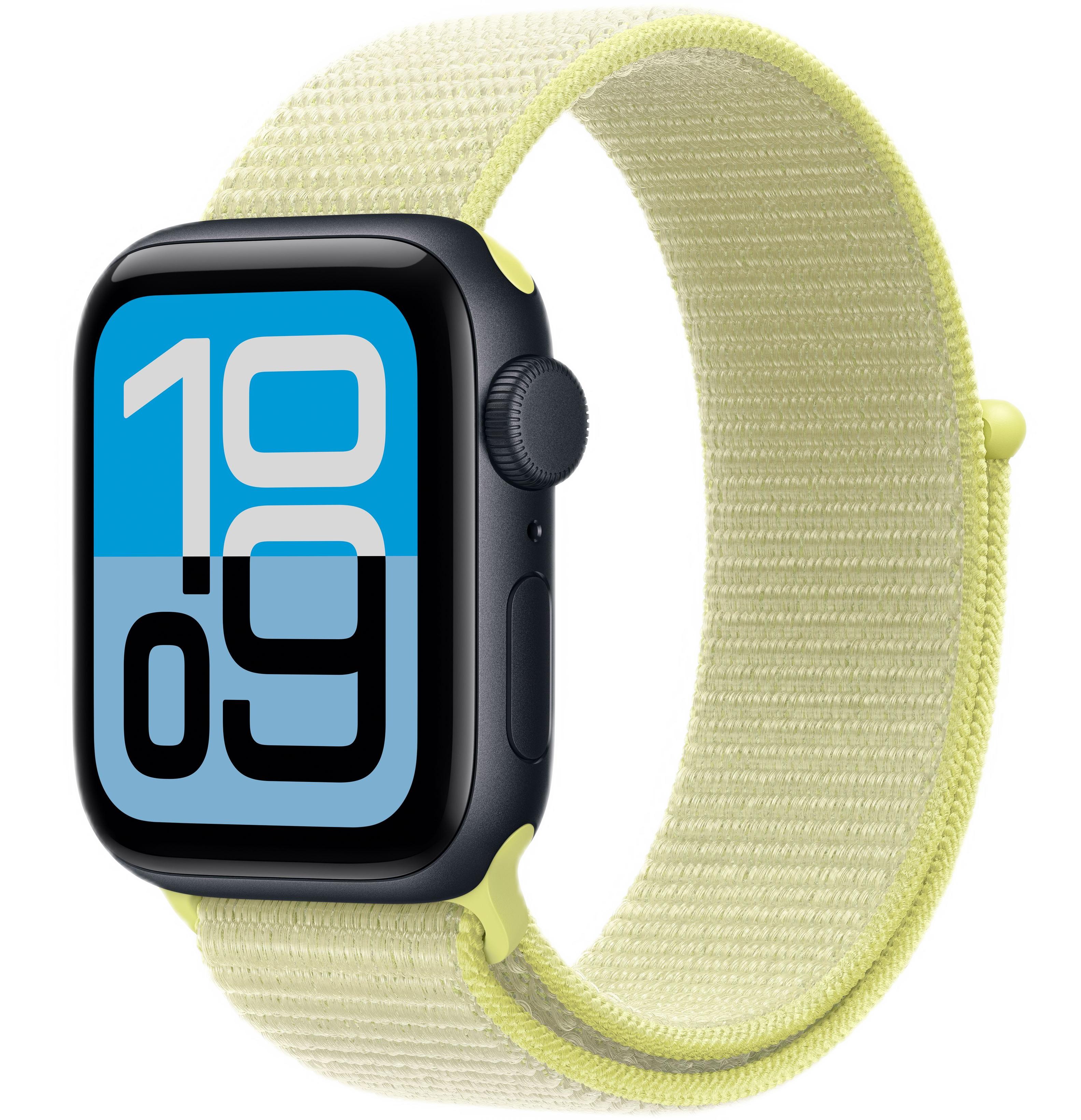 Часы Apple Watch SE 3 (2025) 40mm Midnight Aluminum Case with Neon Yellow Sport Loop (GPS)