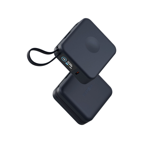 Внешний аккумулятор Energea Magpac Mini Plus Wireless Power Bank 10000mAh With Build in USB-C Cable & Display Blue