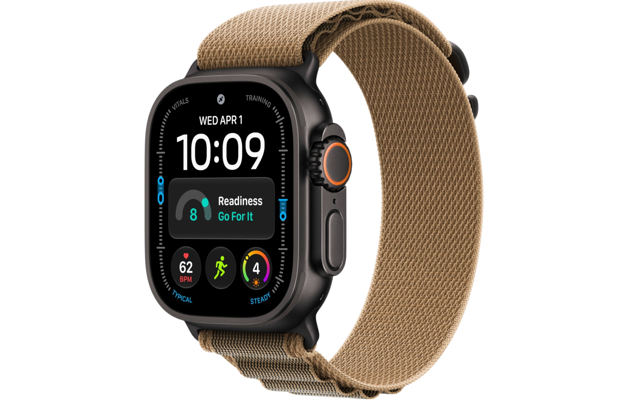 Часы Apple Watch Ultra 4 (2026) 49mm Black Titanium Case with Desert Alpine Loop - Small (GPS + Cellular)