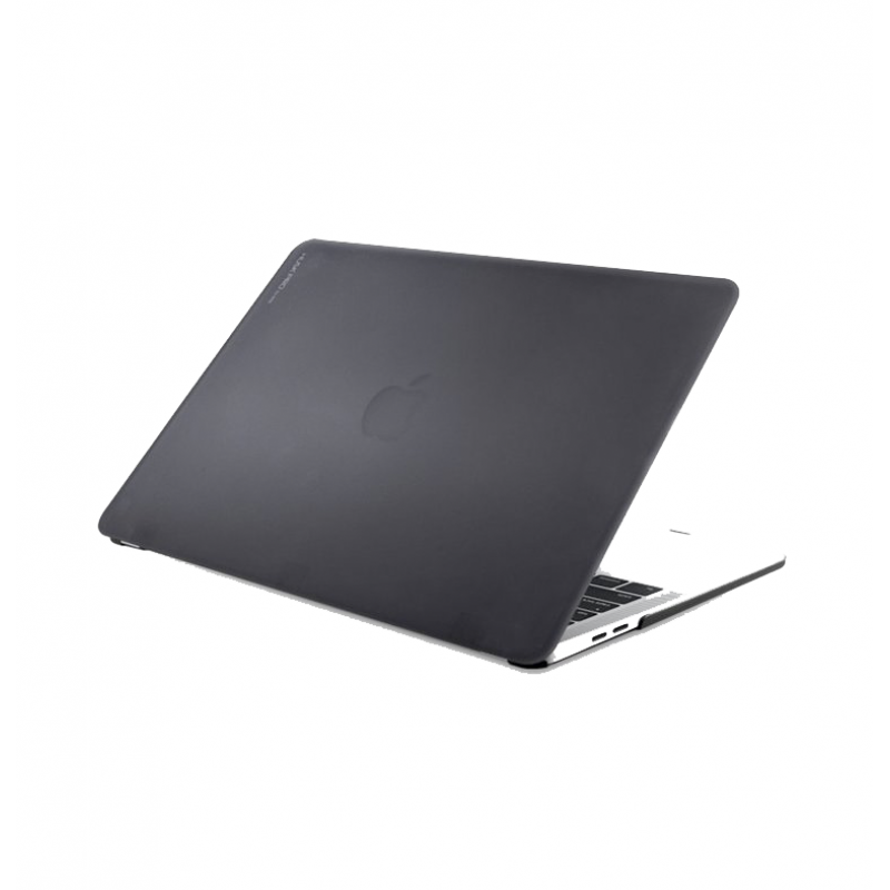 Чехол-накладка для MacBook Air 13 (2018) Uniq FROSTED HUSK Pro Clear Black