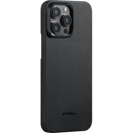 Защитный чехол Pitaka MagEZ Case 4 для iPhone 15 Pro Black/Grey (Twill)