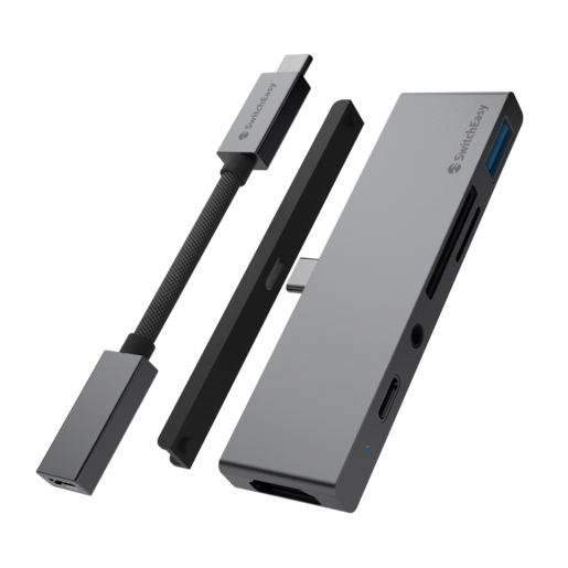 Переходник SwitchEasy SwitchDrive 6-in-1 USB-C Cable HUB Space Gray