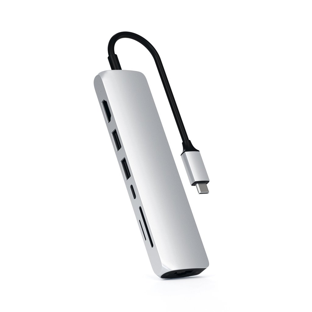 Адаптер Satechi USB-C Slim Multi-Port with Ethernet Adapter
