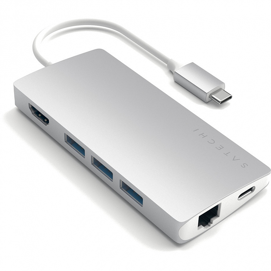 Алюминиевый USB-концентратор Satechi Aluminum Multi-Port Adapter V2