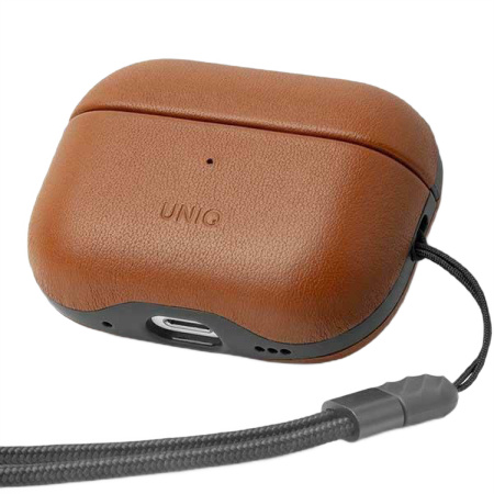 Чехол Uniq Terra Genuine Leather для AirPods Pro (2-го поколения) Toffee Brown