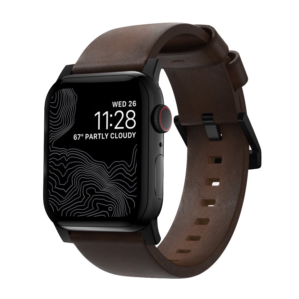 Ремешок Nomad Modern Band для Apple Watch 49/46/45/44/42mm Rustic Brown / Black Hardware