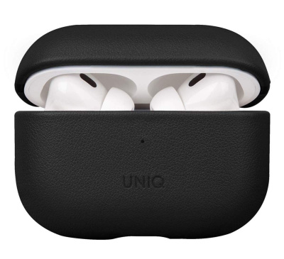 Чехол Uniq Terra Genuine Leather для AirPods Pro (2-го поколения) Black