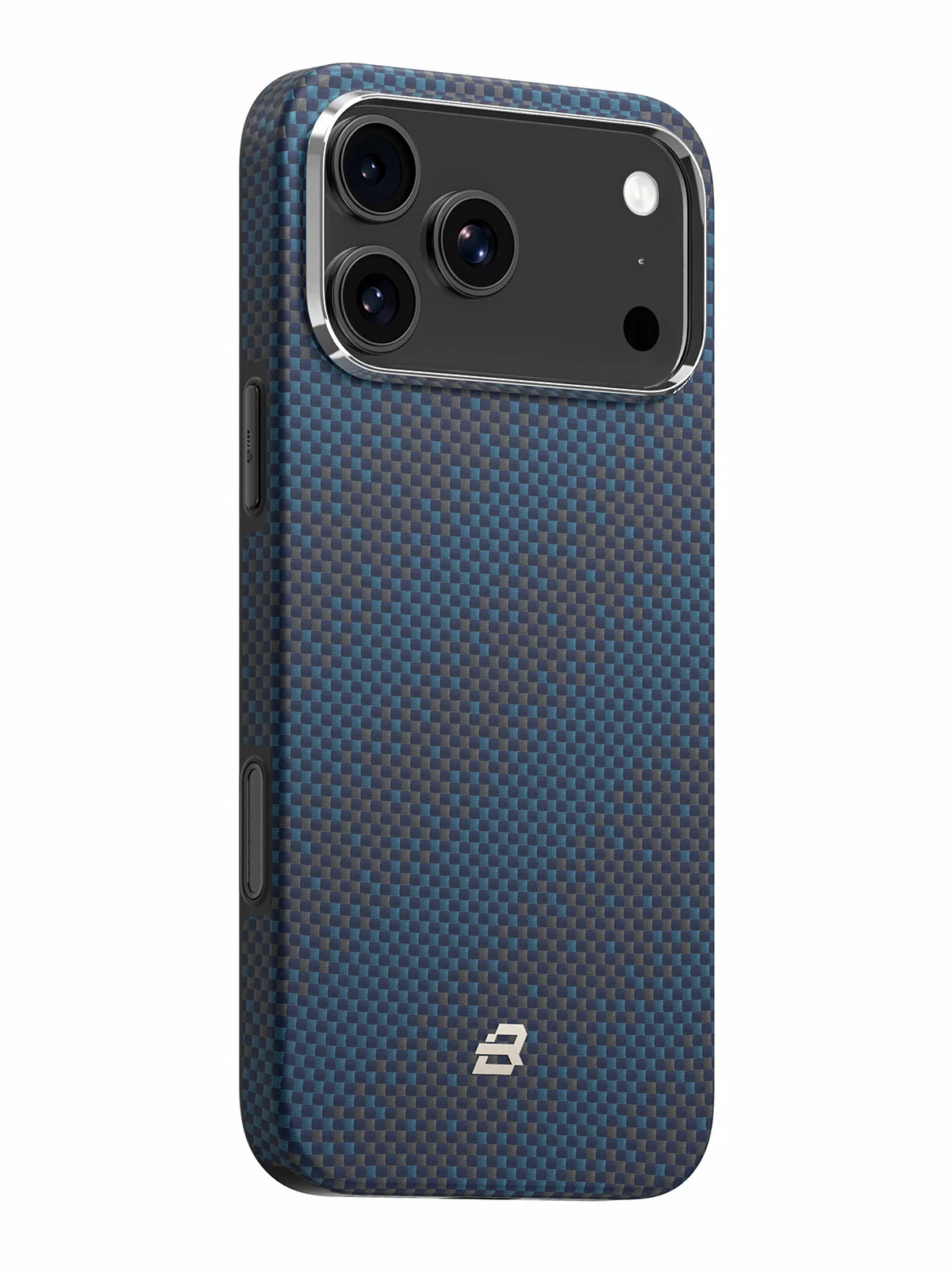 Защитный чехол Blueo Tactile Woven Armor Aramid Fiber (MagSafe) для iPhone 17 Pro Galaxy Blue