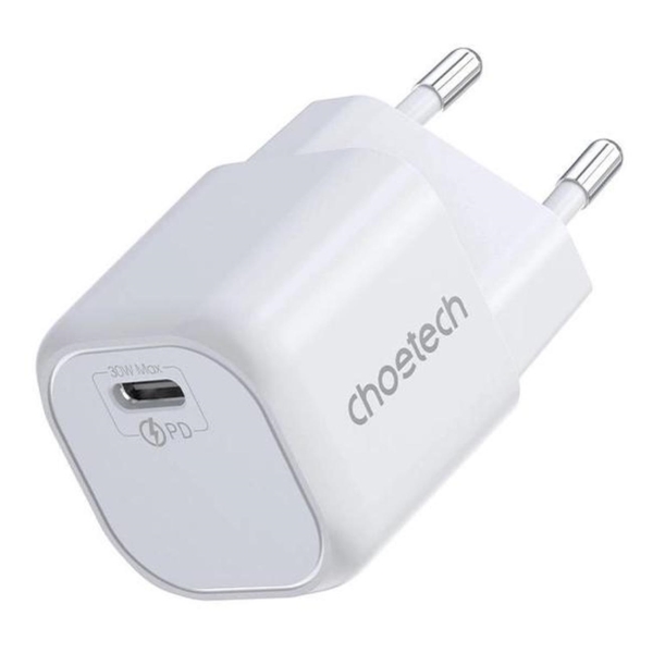 Сетевое зарядное устройство Choetech GAN 30Вт (USB-С) PD Travel