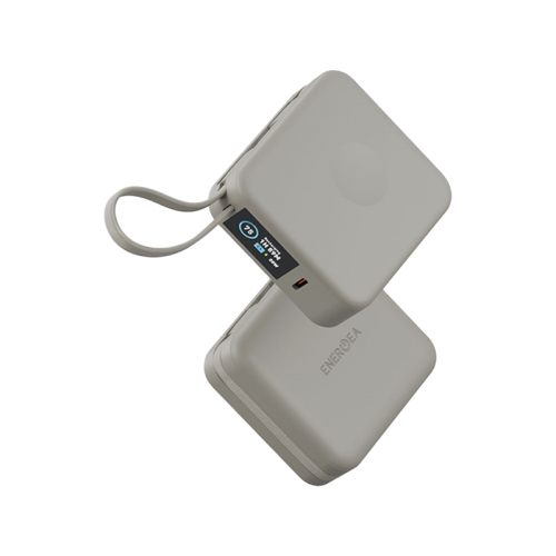Внешний аккумулятор Energea Magpac Mini Plus Wireless Power Bank 10000mAh With Build in USB-C Cable & Display Sand