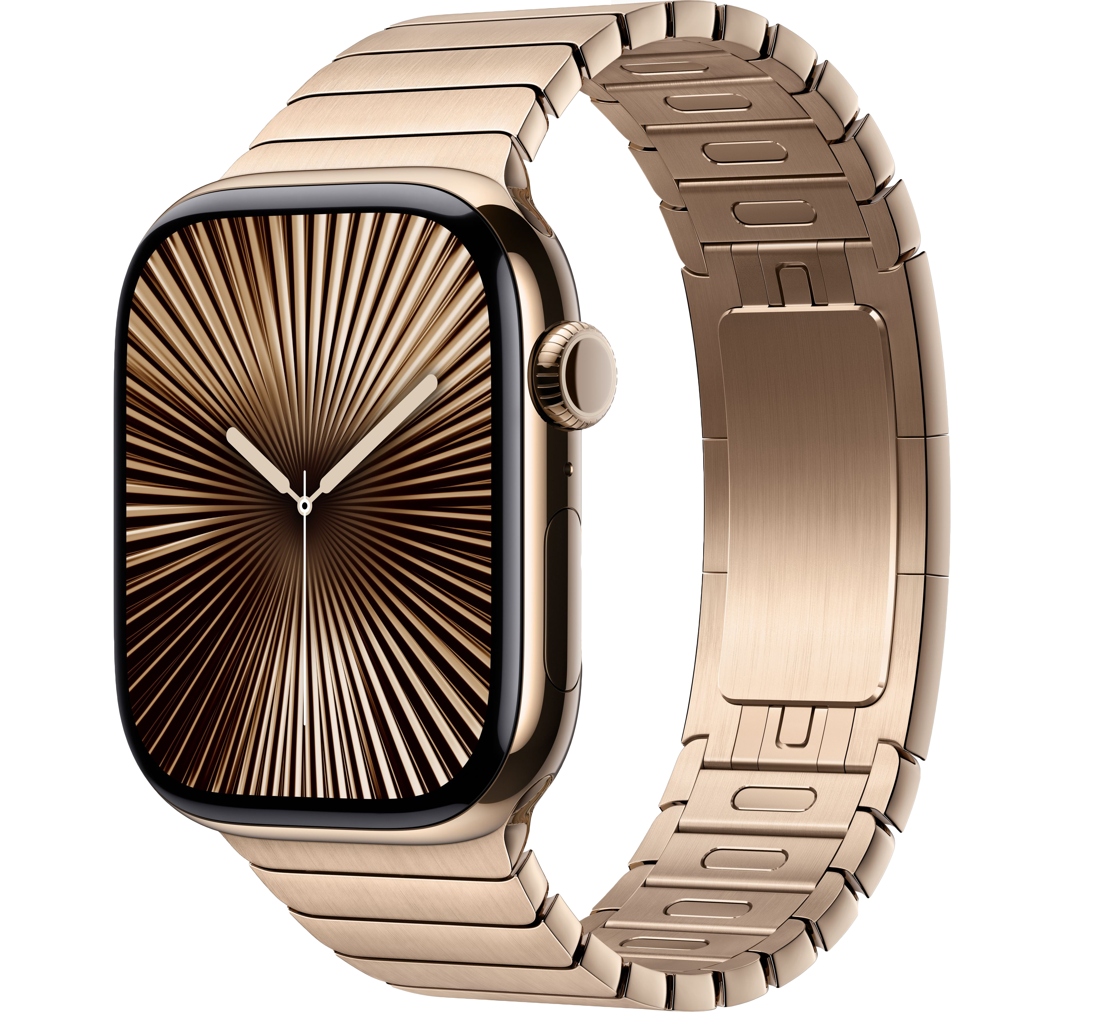 Часы Apple Watch Series 10 42mm Gold Titanium Case with Gold Link Bracelet (GPS + LTE)