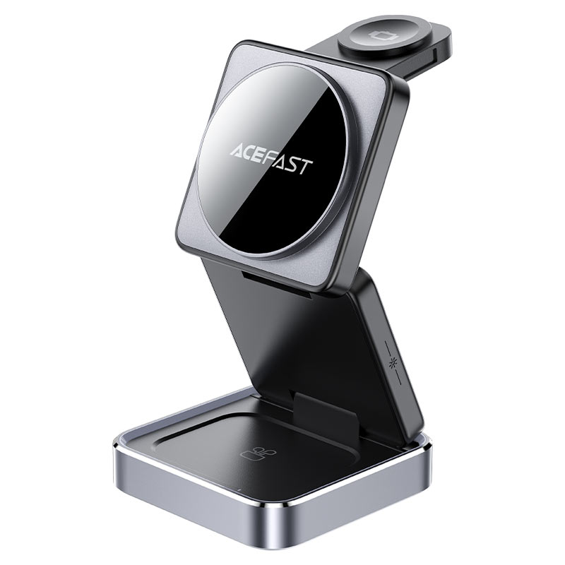 Беспроводное зарядное устройство ACEFAST Fast Wireless Charger Desktop Holder E20 3-in-1 Black