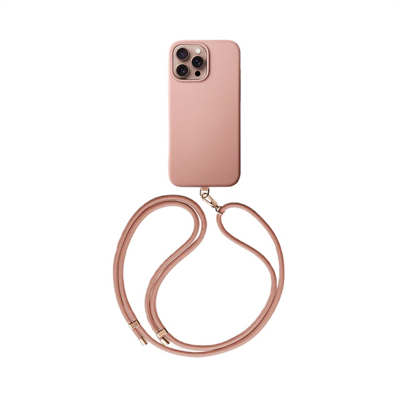 Защитный чехол Uniq Coehl Creme MagSafe для iPhone 16 Pro Max с ремешком Pink