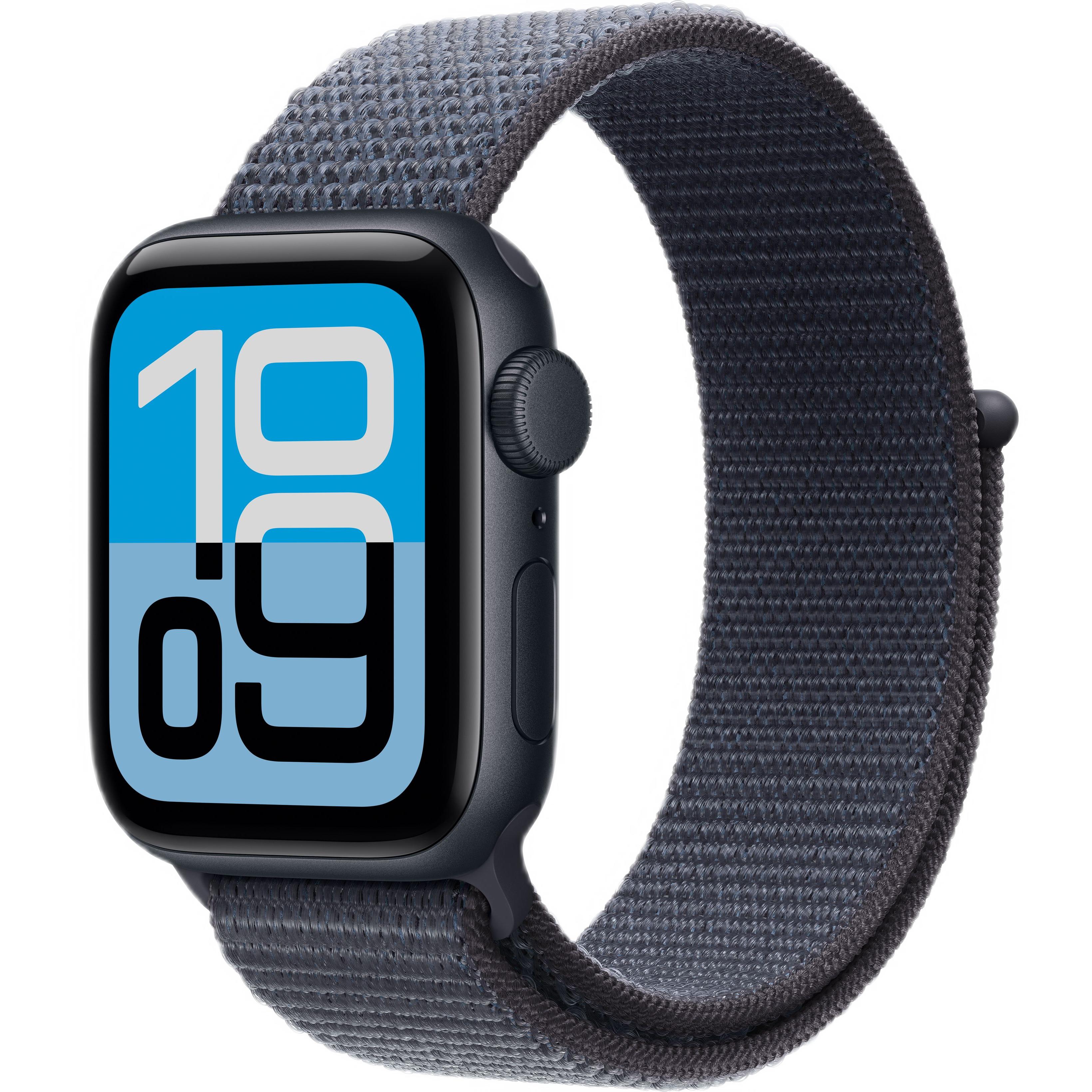 Часы Apple Watch SE 3 (2025) 44mm Midnight Aluminum Case with Anchor Blue Sport Loop (GPS)