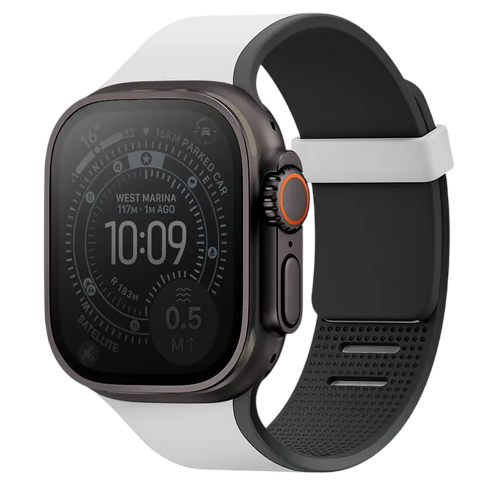 Ремешок Uniq для Apple Watch 44/45/46/49mm Revix IV Reversible Magnetic Mist Grey / Black