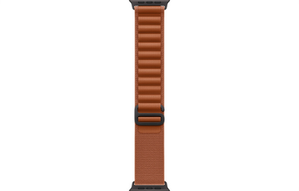 Apple Watch Ultra 3 (2025) 49mm Black Titanium Case with Terra Cotta Alpine Loop - Large (GPS + Cellular)