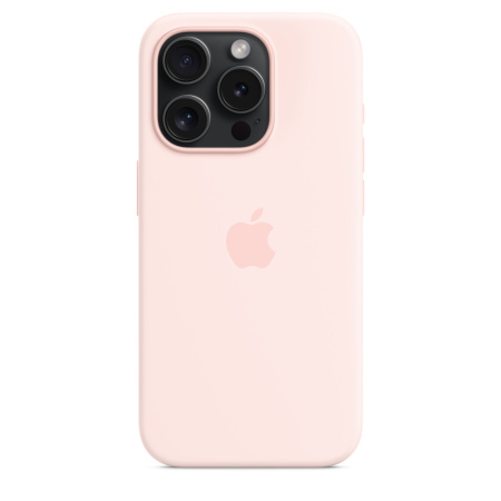 Чехол Apple iPhone 15 Pro Silicone Case with MagSafe Light Pink