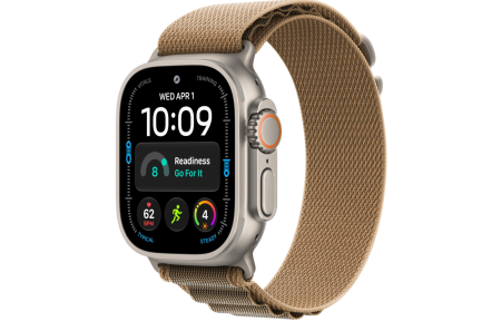 Часы Apple Watch Ultra 4 (2026) 49mm Natural Titanium Case with Desert Alpine Loop - Medium (GPS + Cellular)