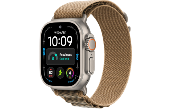 Часы Apple Watch Ultra 4 (2026) 49mm Natural Titanium Case with Desert Alpine Loop - Medium (GPS + Cellular)